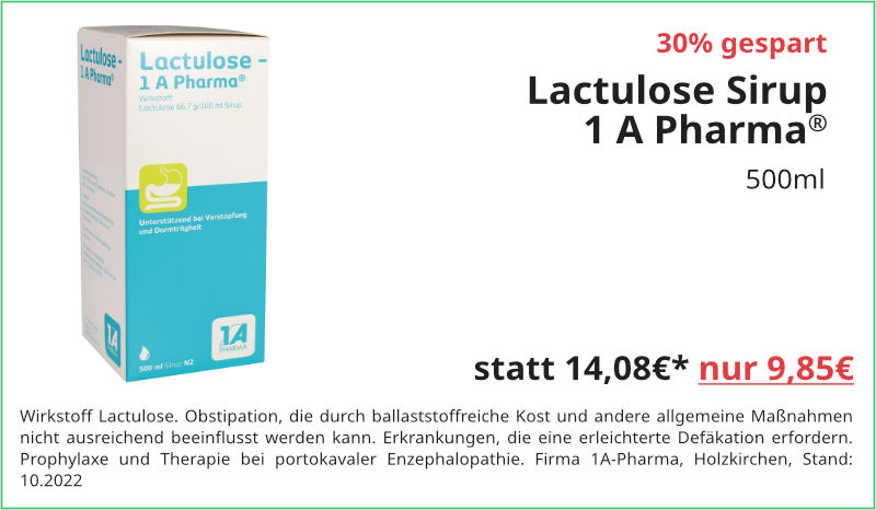 Lactulose Sirup 1 A Pharma 500ml für 9,85 €